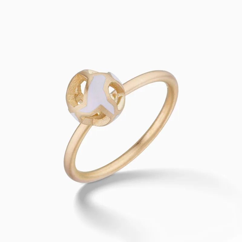 EXPLOSION OF JOY Petite Enamel Ring sold by Marco Dal Maso