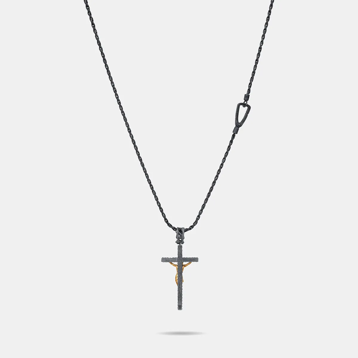 DIAMONDS'N'ROSES Matte Yellow Gold Crucifix Amulet sold by Marco Dal Maso product image thumbnail 5