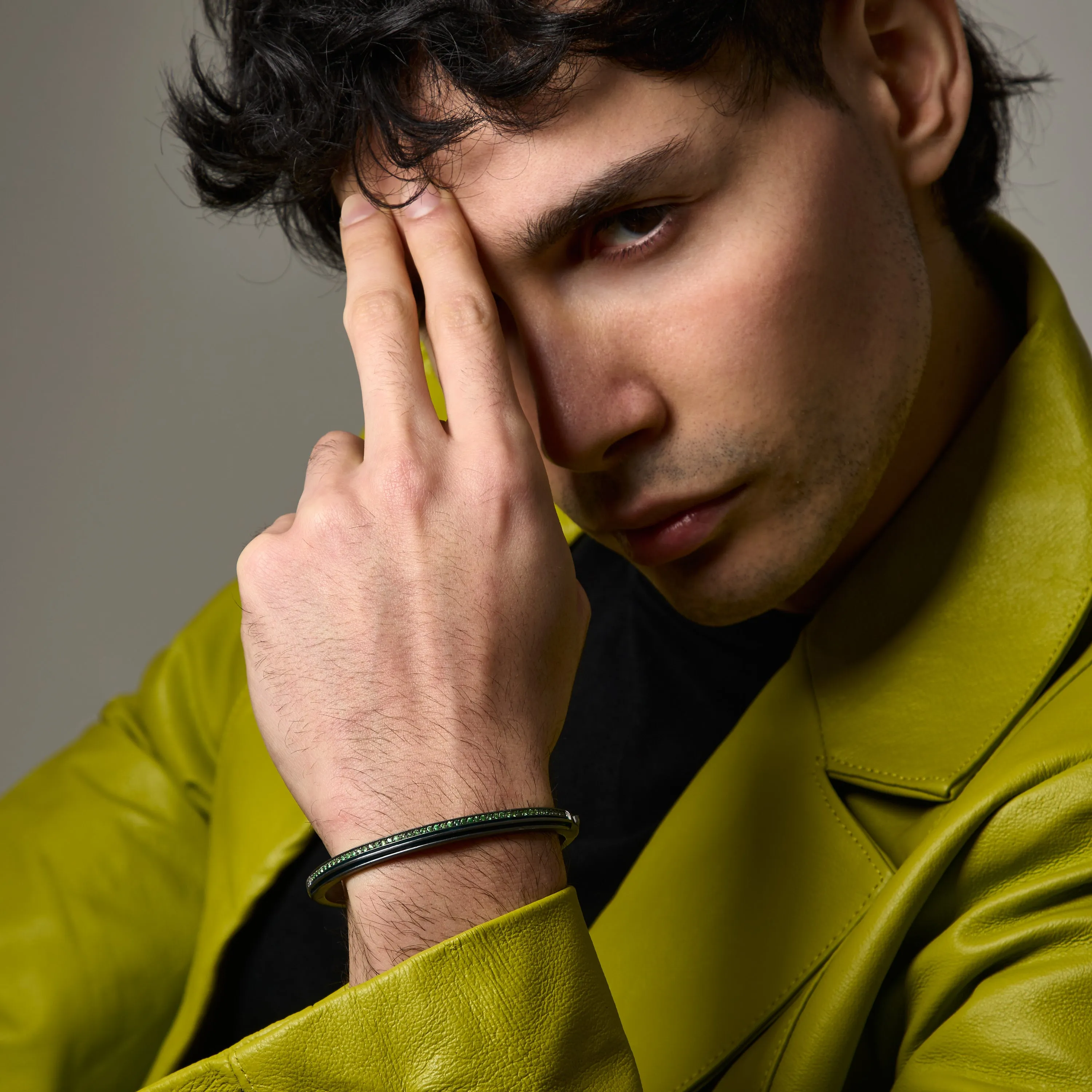 ACIES SLIM GEMSTONE CUFF sold by Marco Dal Maso product image thumbnail 2