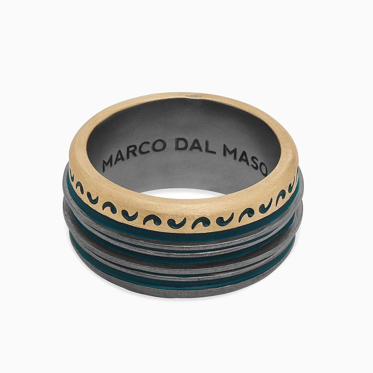 ACIES WIDE MIXED METAL RING sold by Marco Dal Maso product image thumbnail 3