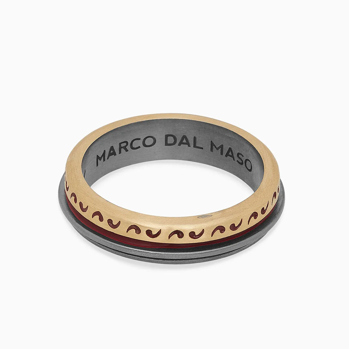 ACIES SLIM MIXED METAL RING sold by Marco Dal Maso product image thumbnail 3
