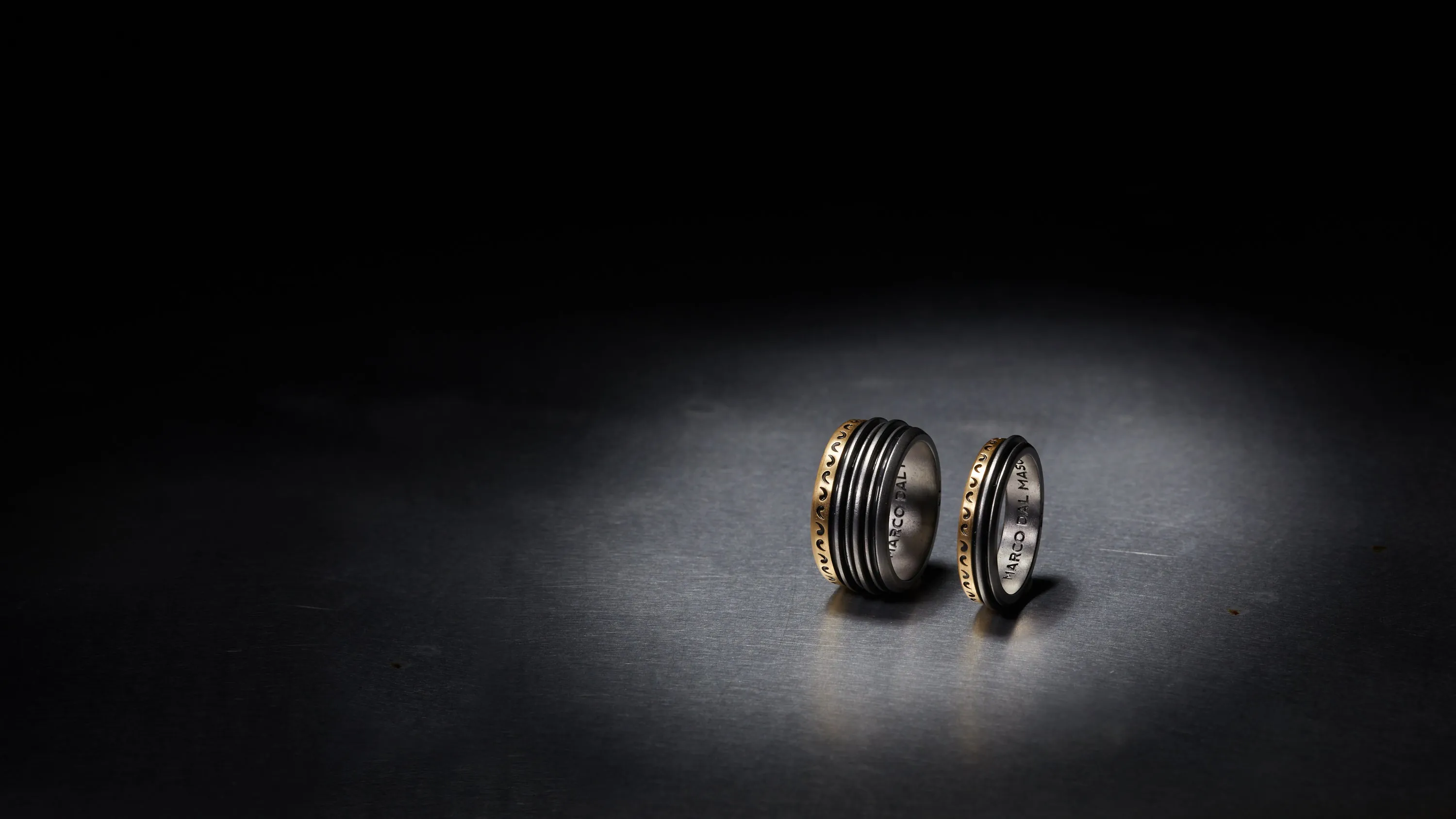 ACIES SLIM MIXED METAL RING sold by Marco Dal Maso product image thumbnail 4