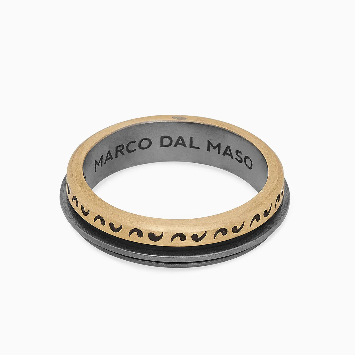 ACIES SLIM MIXED METAL RING sold by Marco Dal Maso product image thumbnail 3