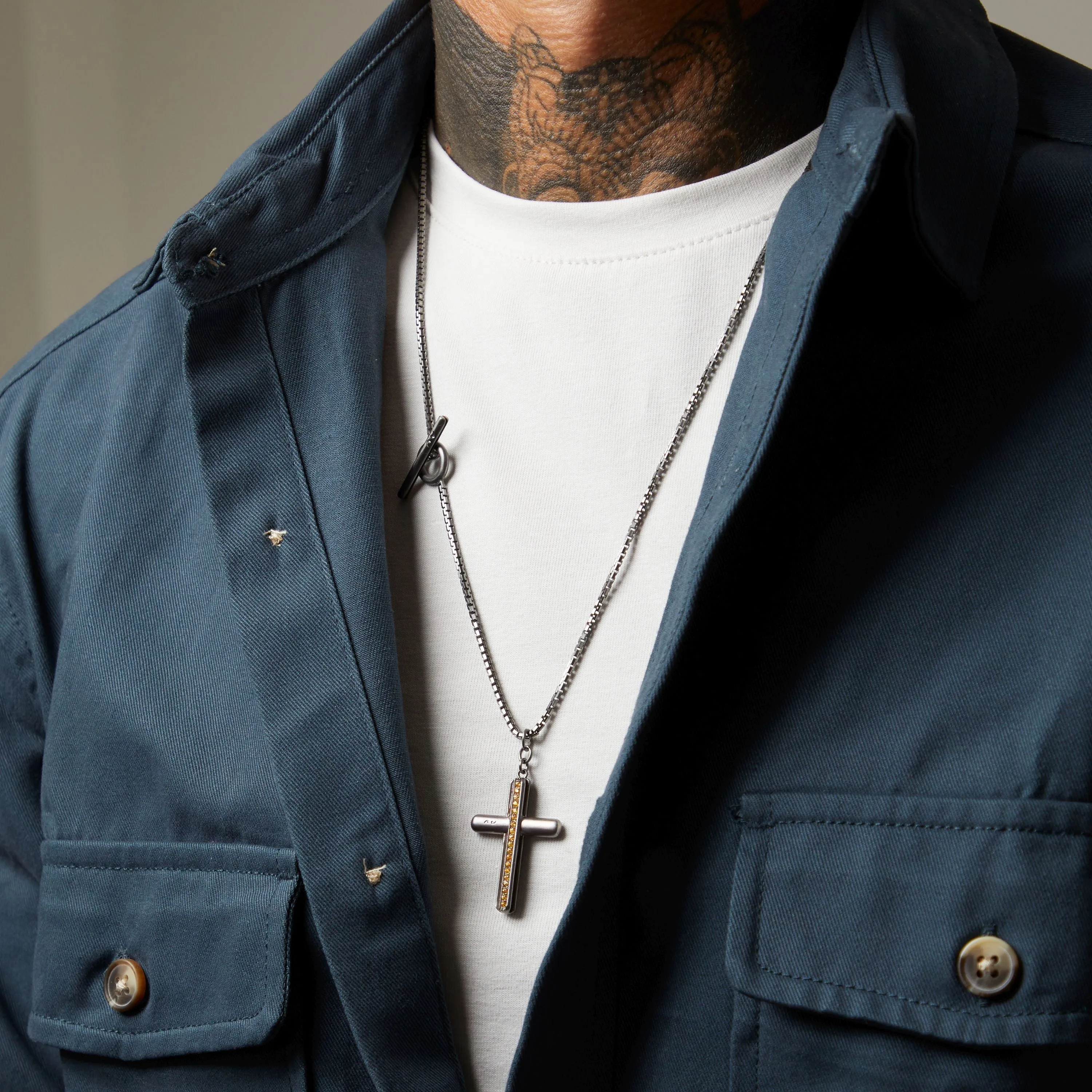 ACIES CROSS GEMSTONE PENDANT sold by Marco Dal Maso product image thumbnail 2