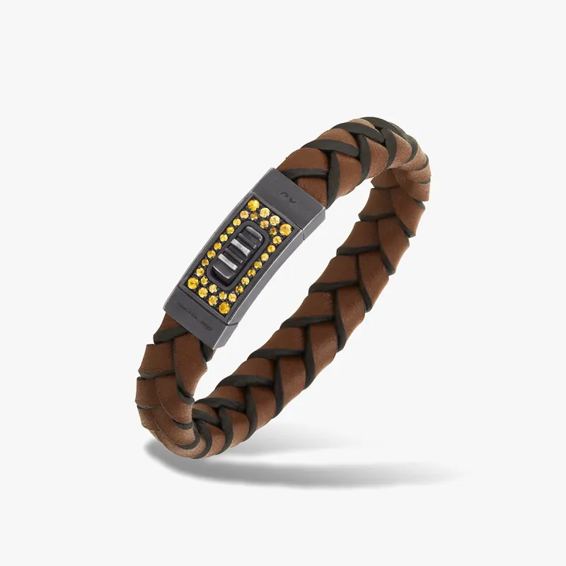 Gladiator Braided Leather Bracelet sold by Marco Dal Maso