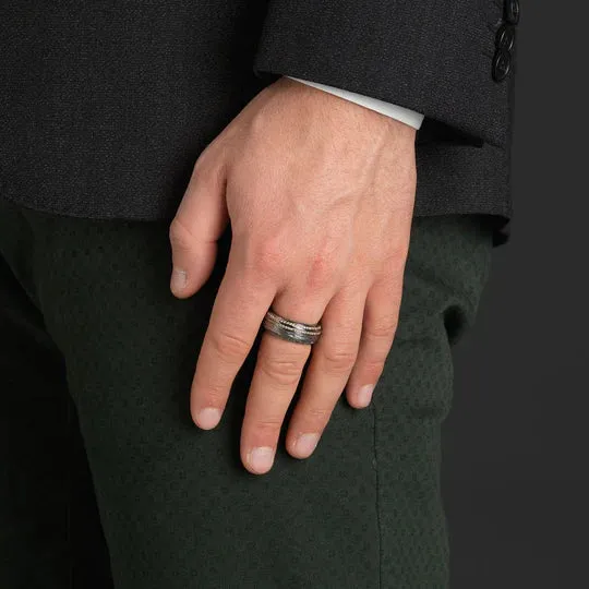 THE OTHER HALF Ring with Champagne Diamonds with 18kt Black Gold sold by Marco Dal Maso product image thumbnail 2