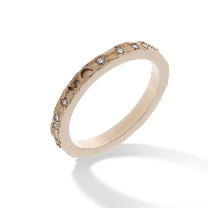 ORION Rose Gold Ring with Champagne Diamonds sold by Marco Dal Maso