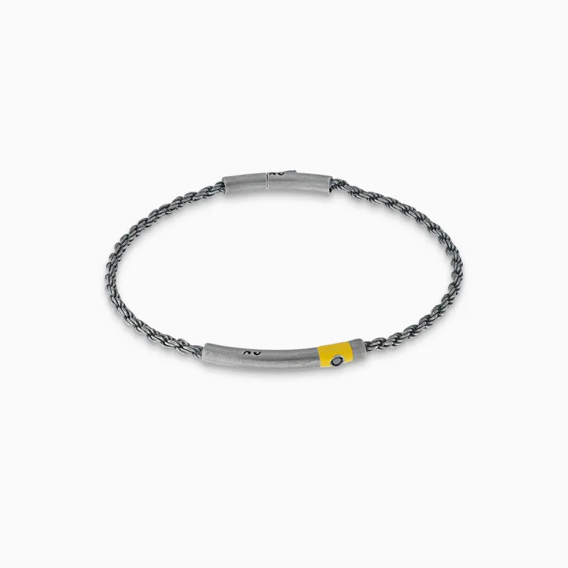 ULYSSES Cord Chain and Enamel Bracelet sold by Marco Dal Maso