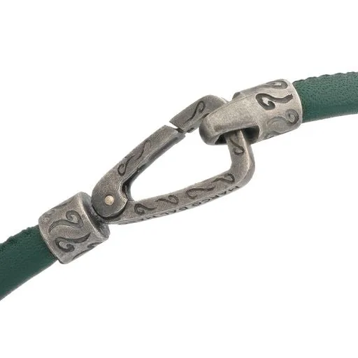 Lash Single Leather Cord Bracelet with Green Leather sold by Marco Dal Maso product image thumbnail 3