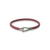 Lash Single Leather Cord Bracelet with Red Leather sold by Marco Dal Maso