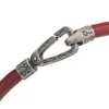 Lash Single Leather Cord Bracelet with Red Leather sold by Marco Dal Maso