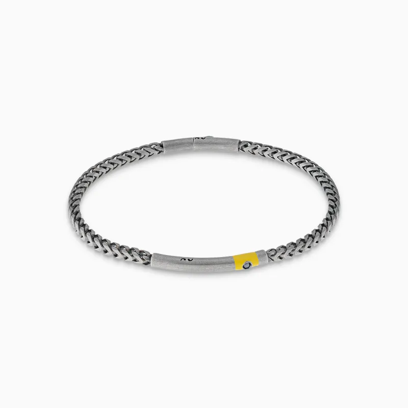 ULYSSES Chevron Chain and Enamel Bracelet sold by Marco Dal Maso