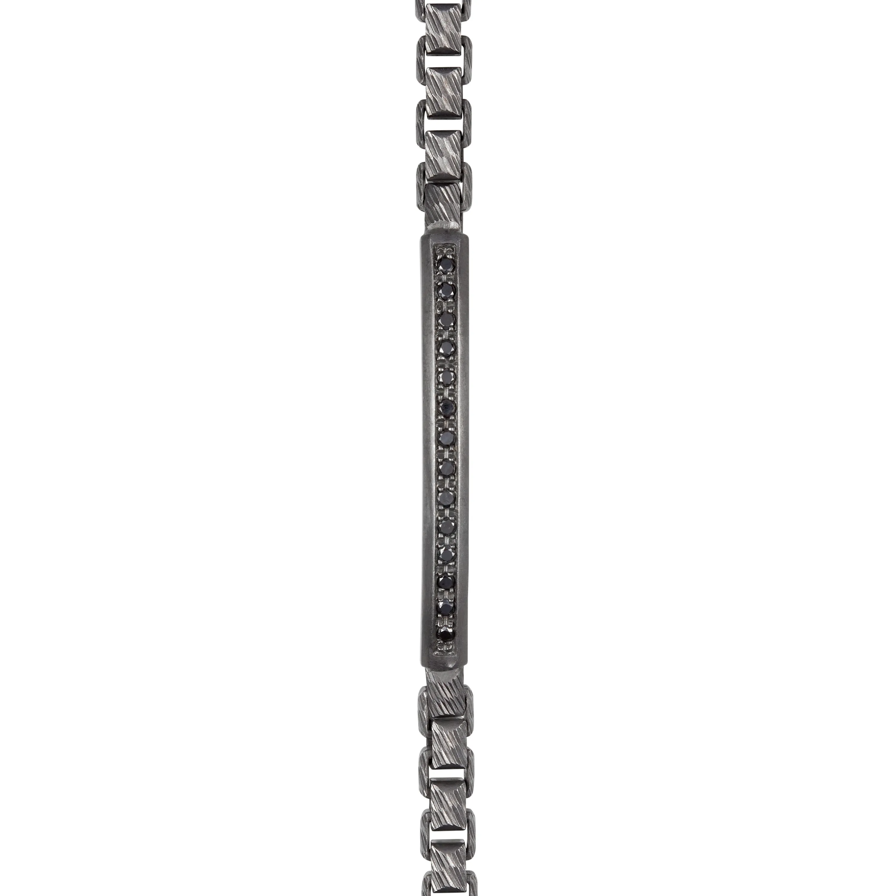ULYSSES ID Bracelet With Black Diamonds sold by Marco Dal Maso product image thumbnail 3