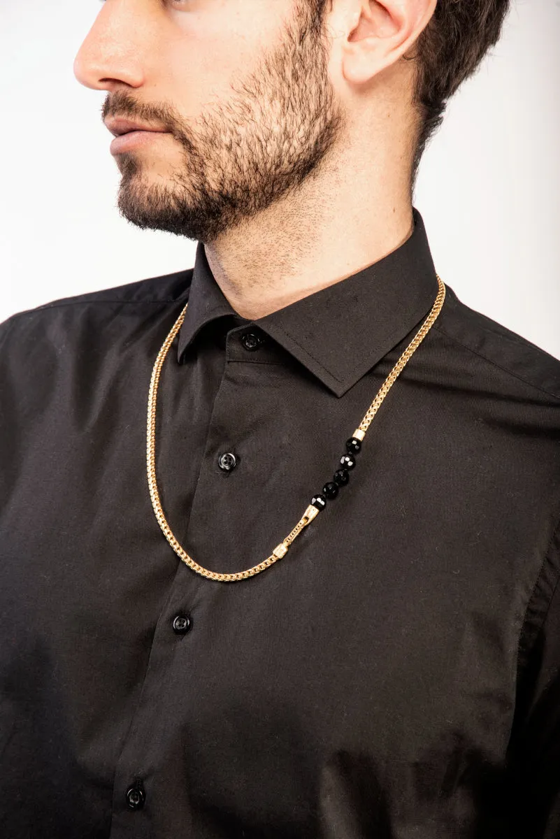 ULYSSES 6mm Onyx Bead Chain Necklace sold by Marco Dal Maso product image thumbnail 2