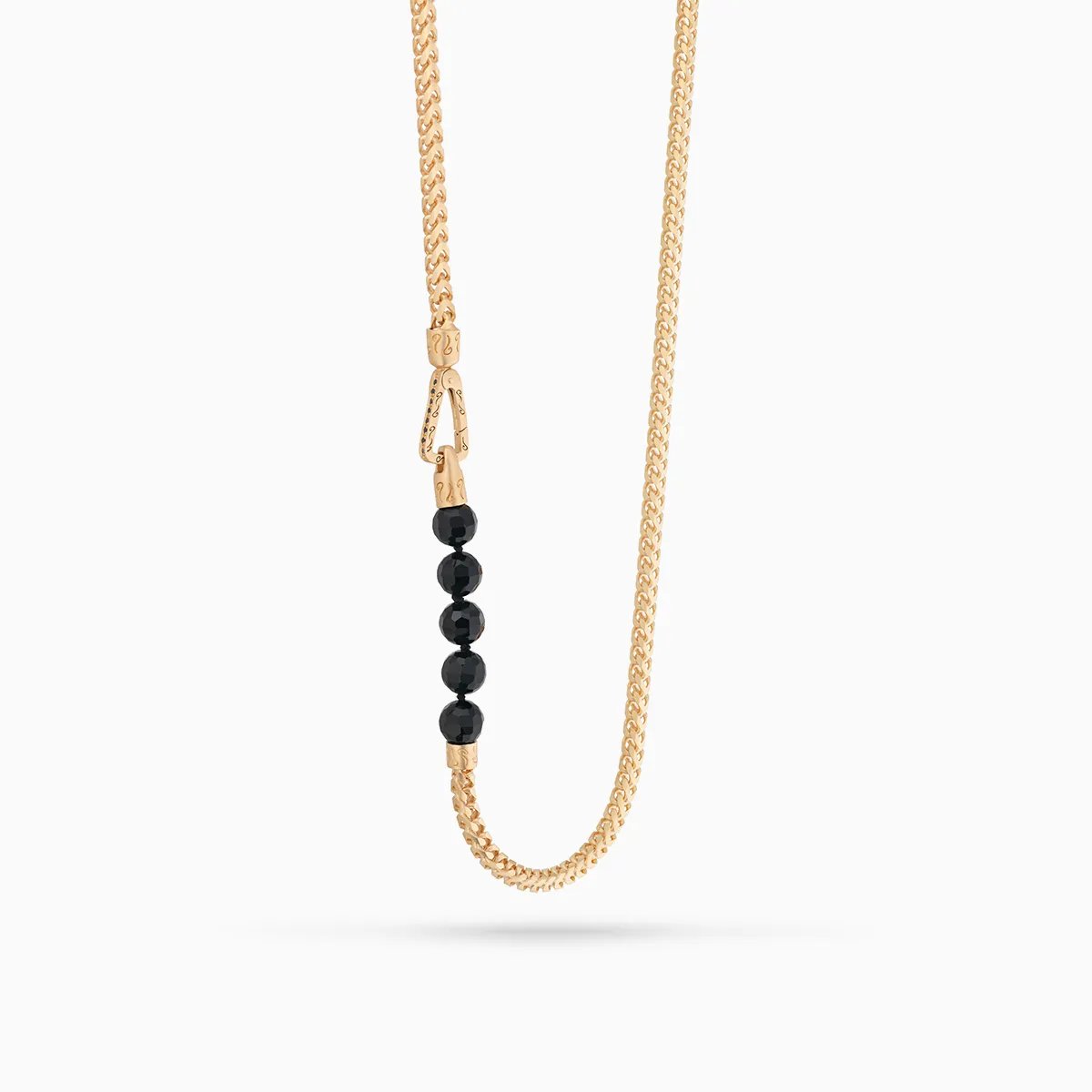 ULYSSES 8mm Onyx Bead Chain Necklace sold by Marco Dal Maso product image thumbnail 3