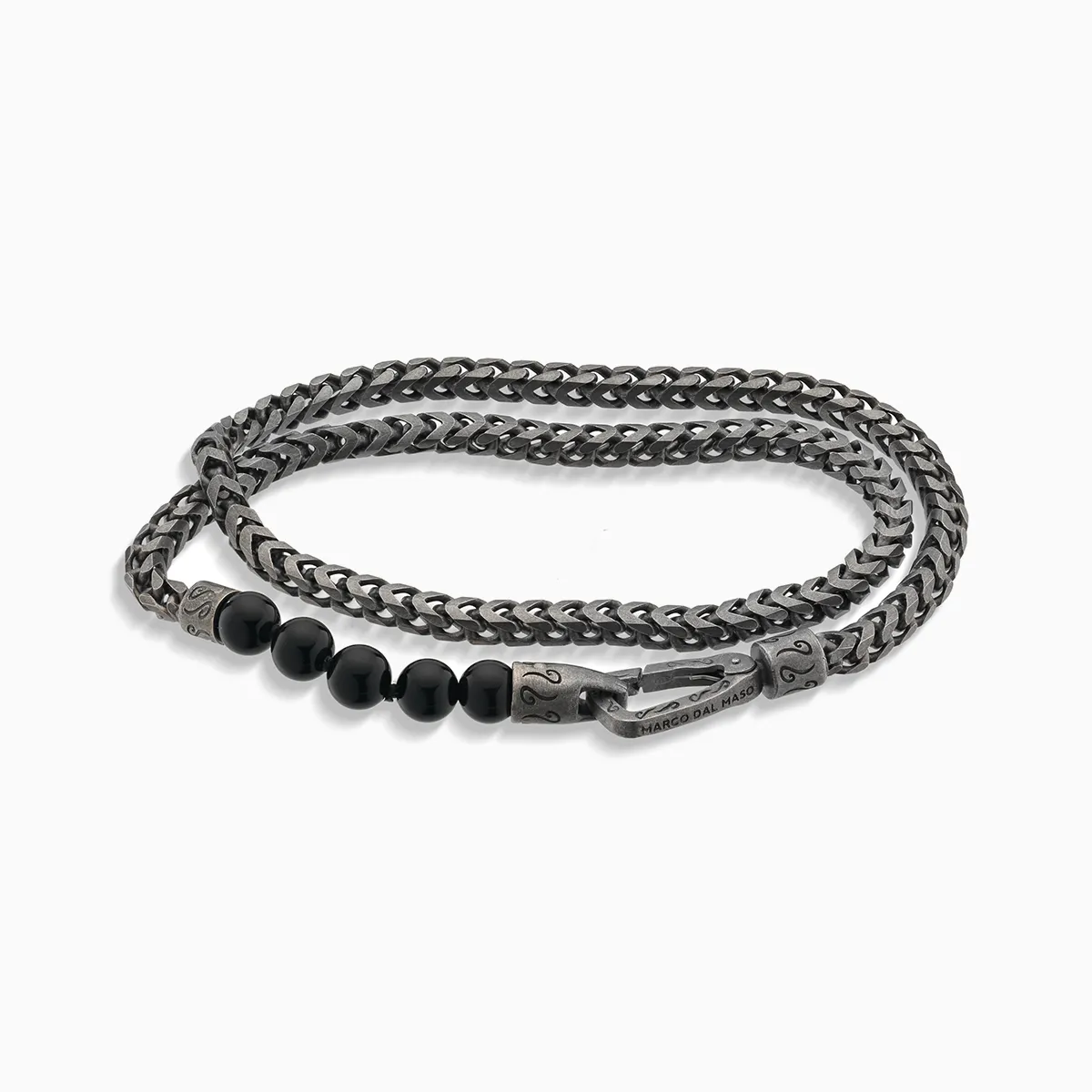 ULYSSES Double Wrap Beaded Chain Bracelet sold by Marco Dal Maso product image thumbnail 2