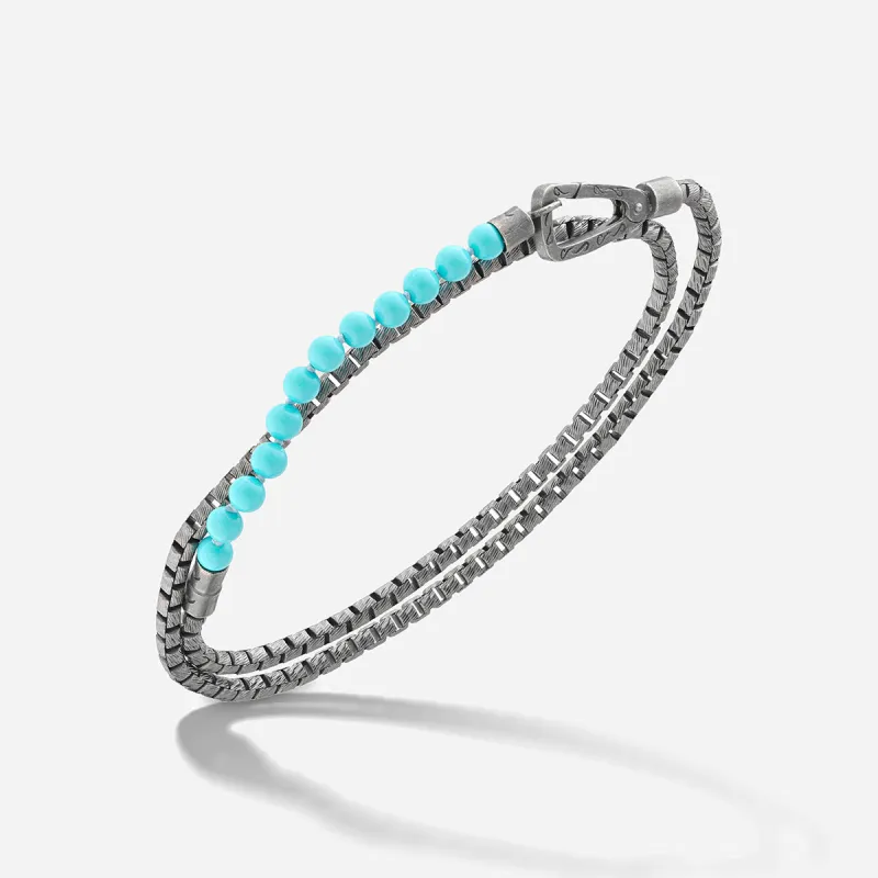 ULYSSES Double Wrap Bracelet With Mini Beads sold by Marco Dal Maso