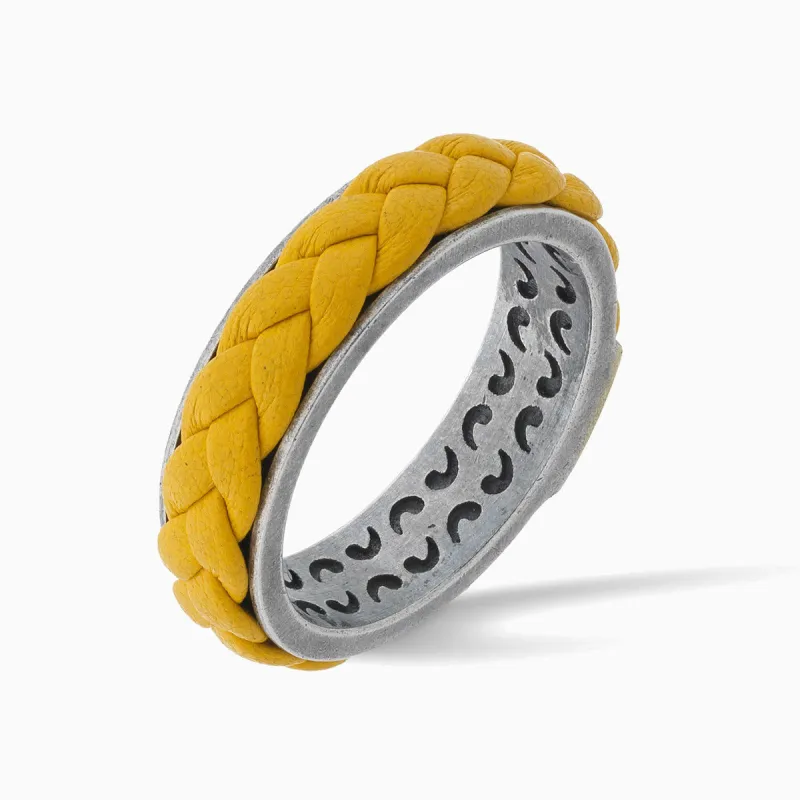 LASH Leather Braid Ring sold by Marco Dal Maso