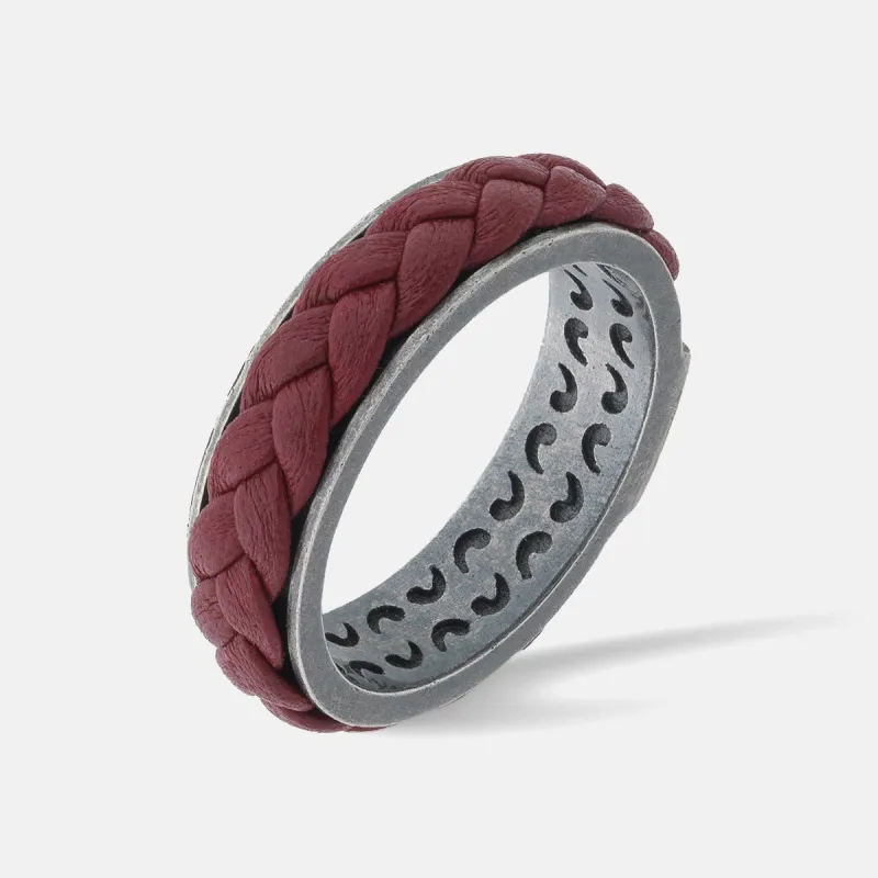 LASH Leather Braid Ring sold by Marco Dal Maso