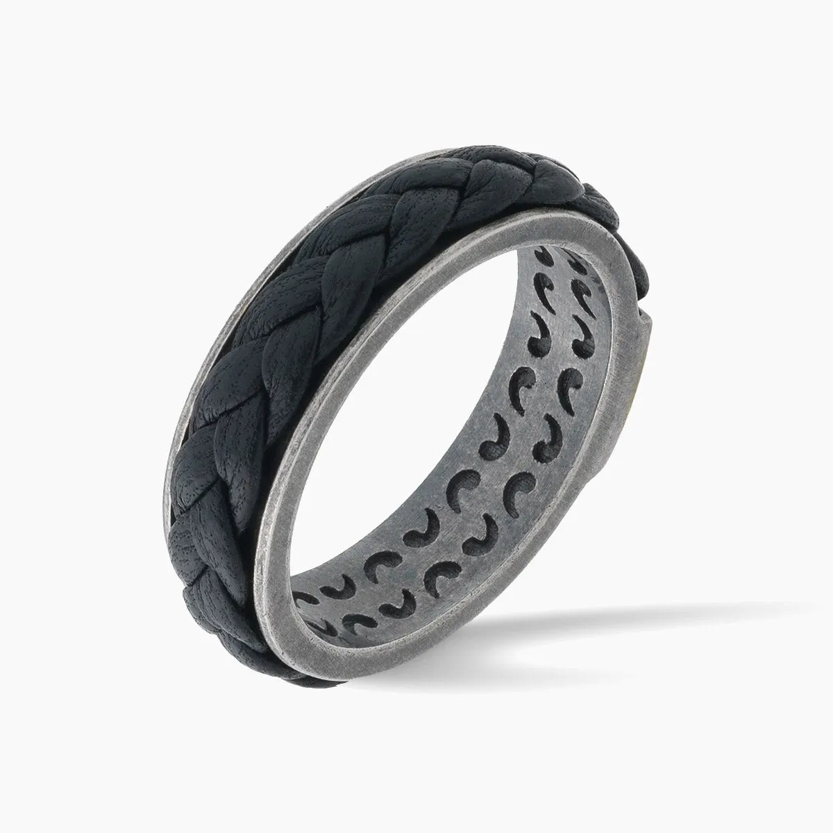 LASH Leather Braid Ring sold by Marco Dal Maso