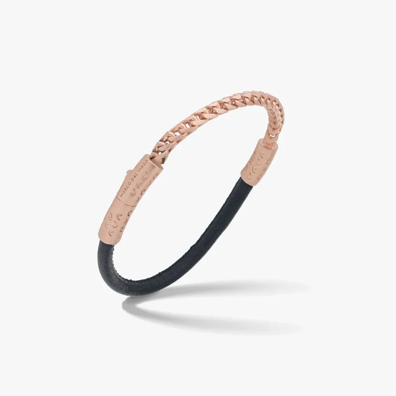 LASH Chain & Smooth Leather Bracelet sold by Marco Dal Maso