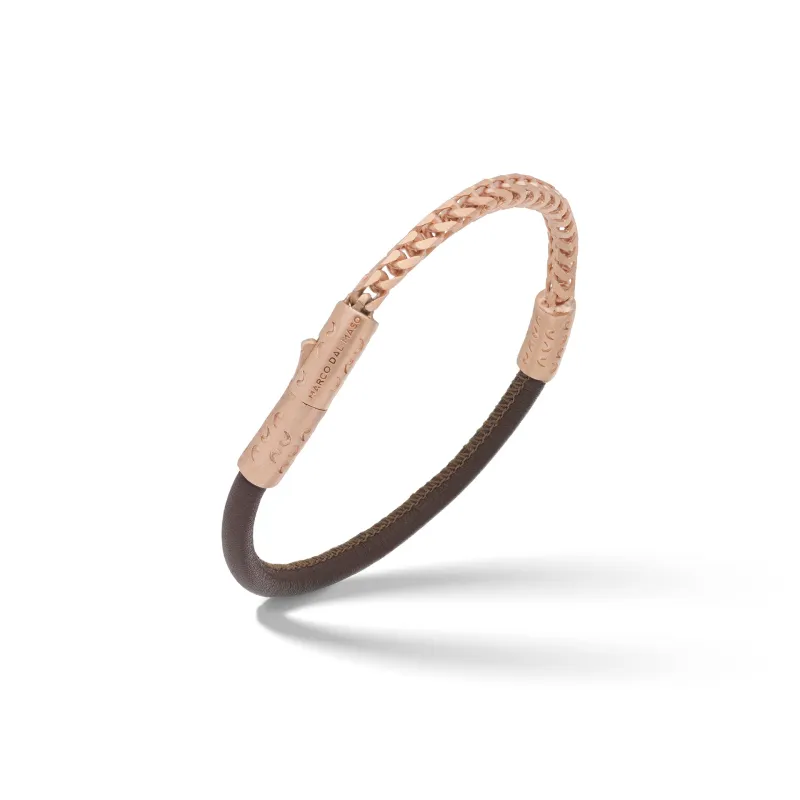 LASH Chain & Braided Leather Bracelet sold by Marco Dal Maso