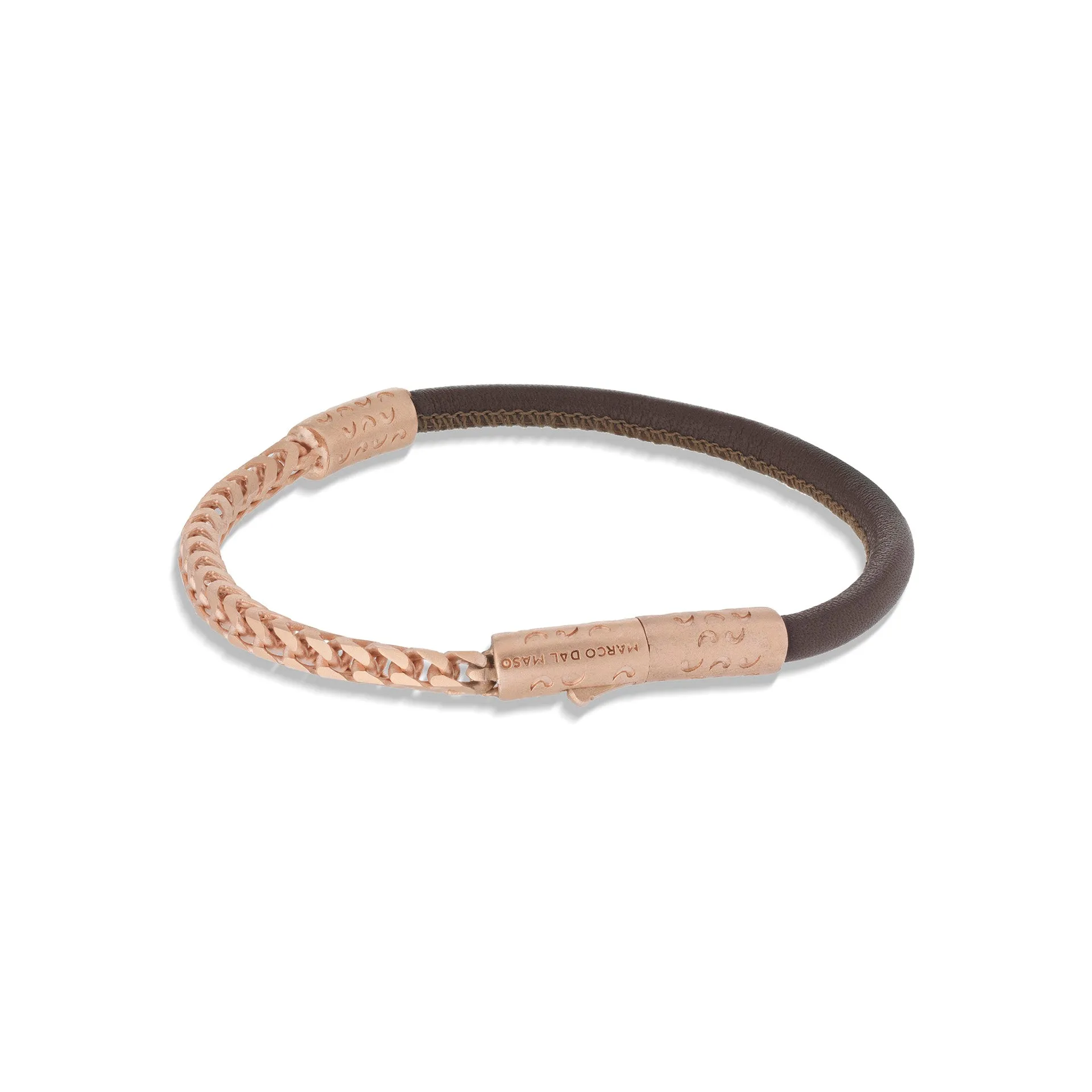 LASH Chain & Braided Leather Bracelet sold by Marco Dal Maso product image thumbnail 2
