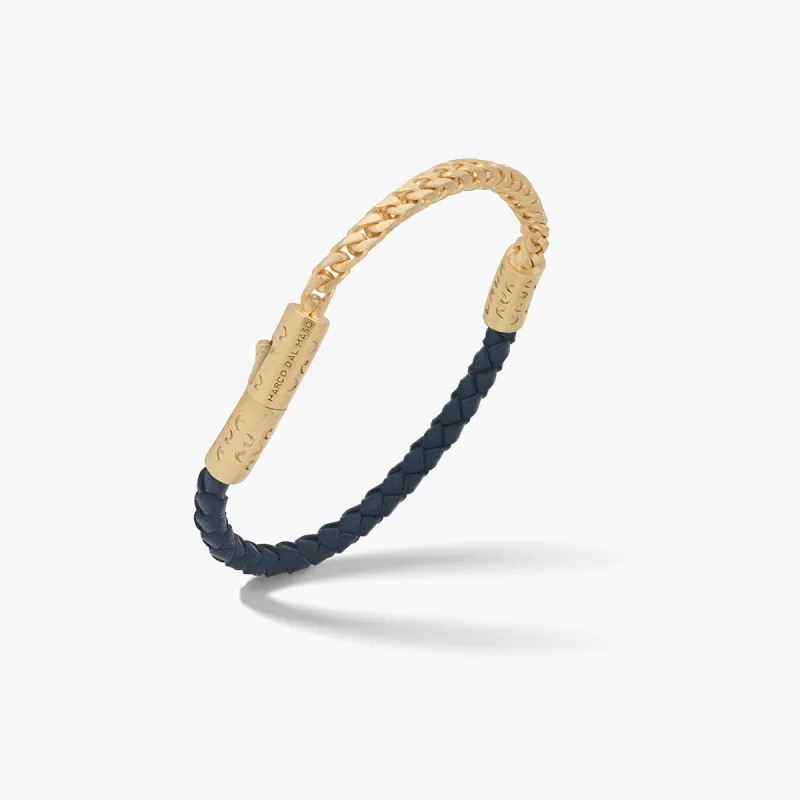 LASH Chain & Braided Leather Bracelet sold by Marco Dal Maso