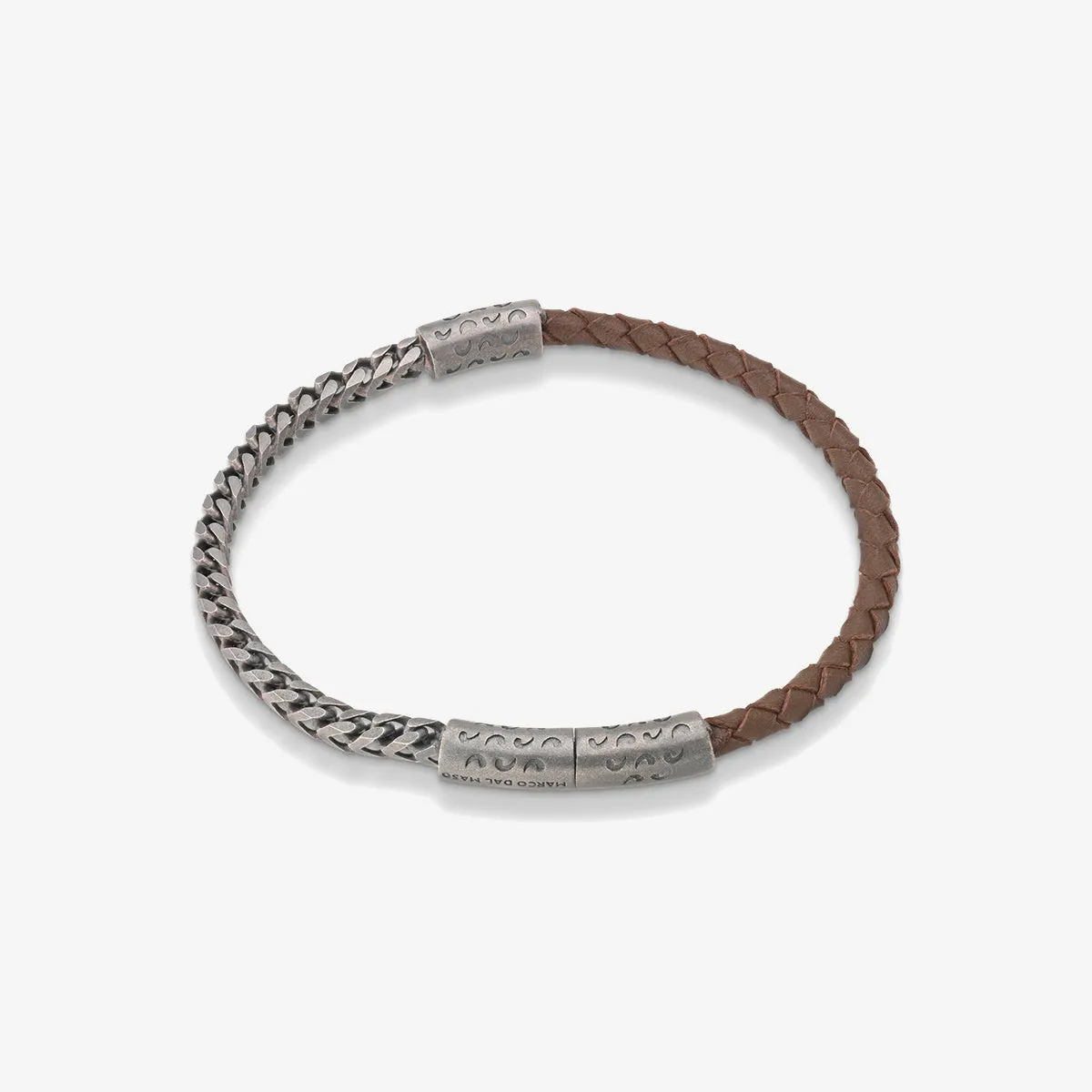 LASH Chain & Braided Leather Bracelet sold by Marco Dal Maso