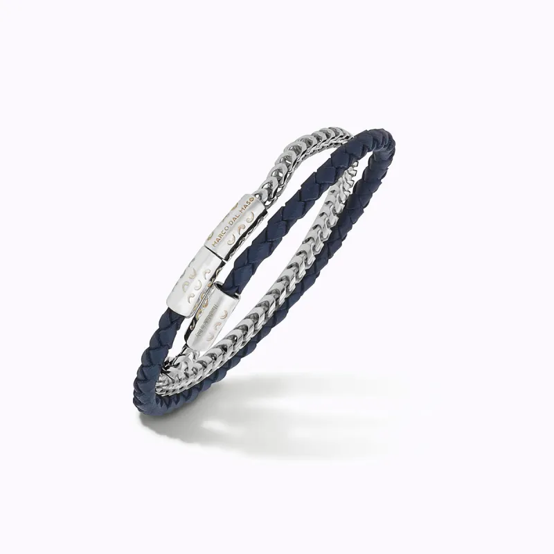 LASH Chain & Braided Leather Bracelet sold by Marco Dal Maso