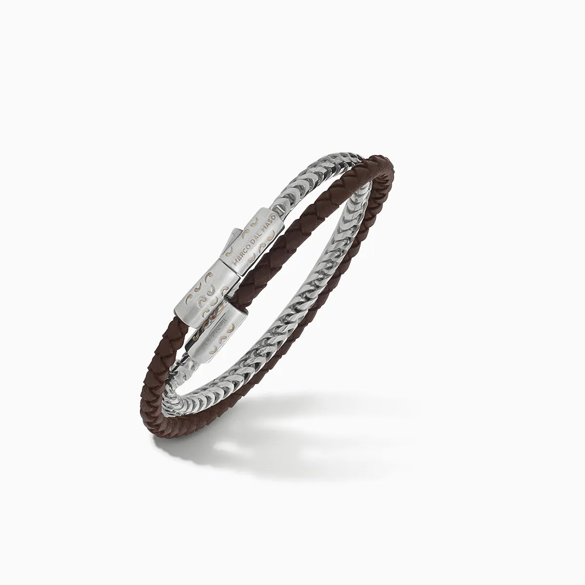 LASH Chain & Braided Leather Bracelet sold by Marco Dal Maso