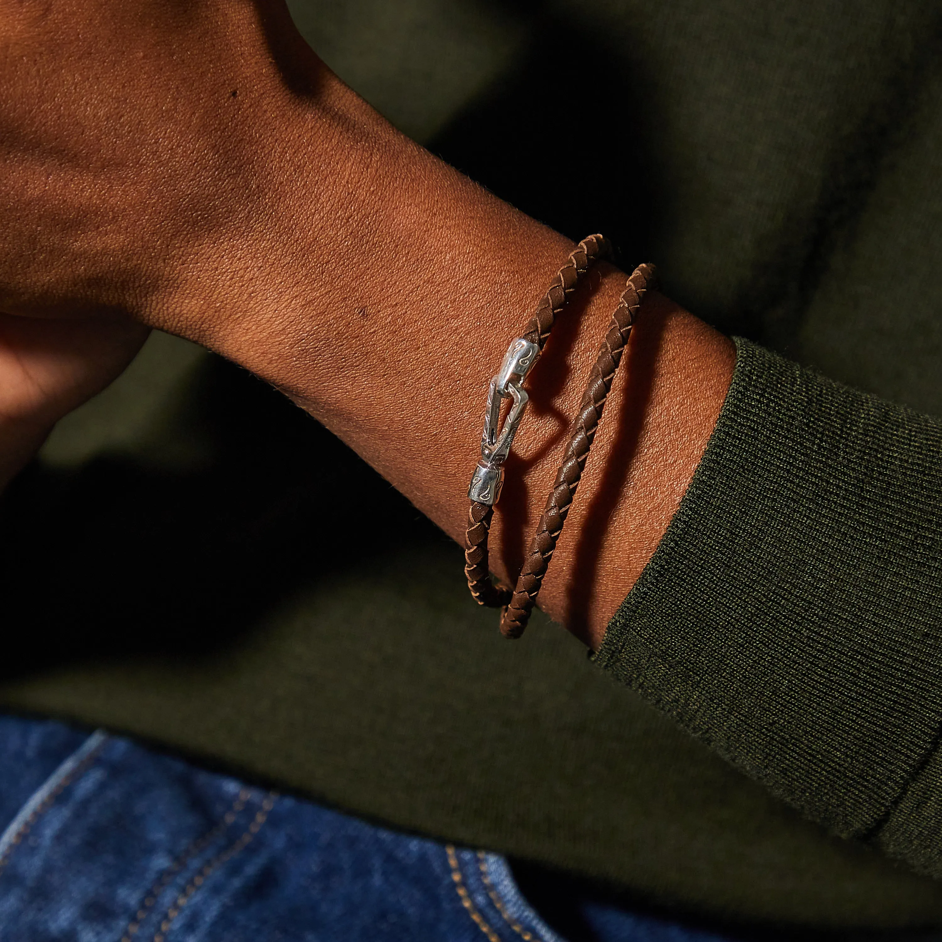 LASH Double Wrap Braided Bracelet sold by Marco Dal Maso product image thumbnail 2