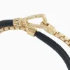 LASH Box Chain & Smooth Leather Bracelet sold by Marco Dal Maso