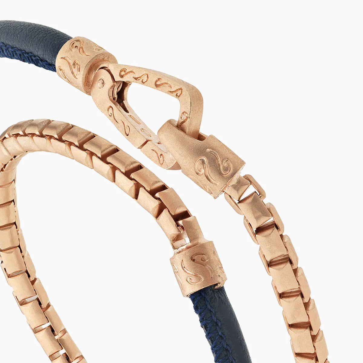 LASH Box Chain & Smooth Leather Bracelet sold by Marco Dal Maso product image thumbnail 3