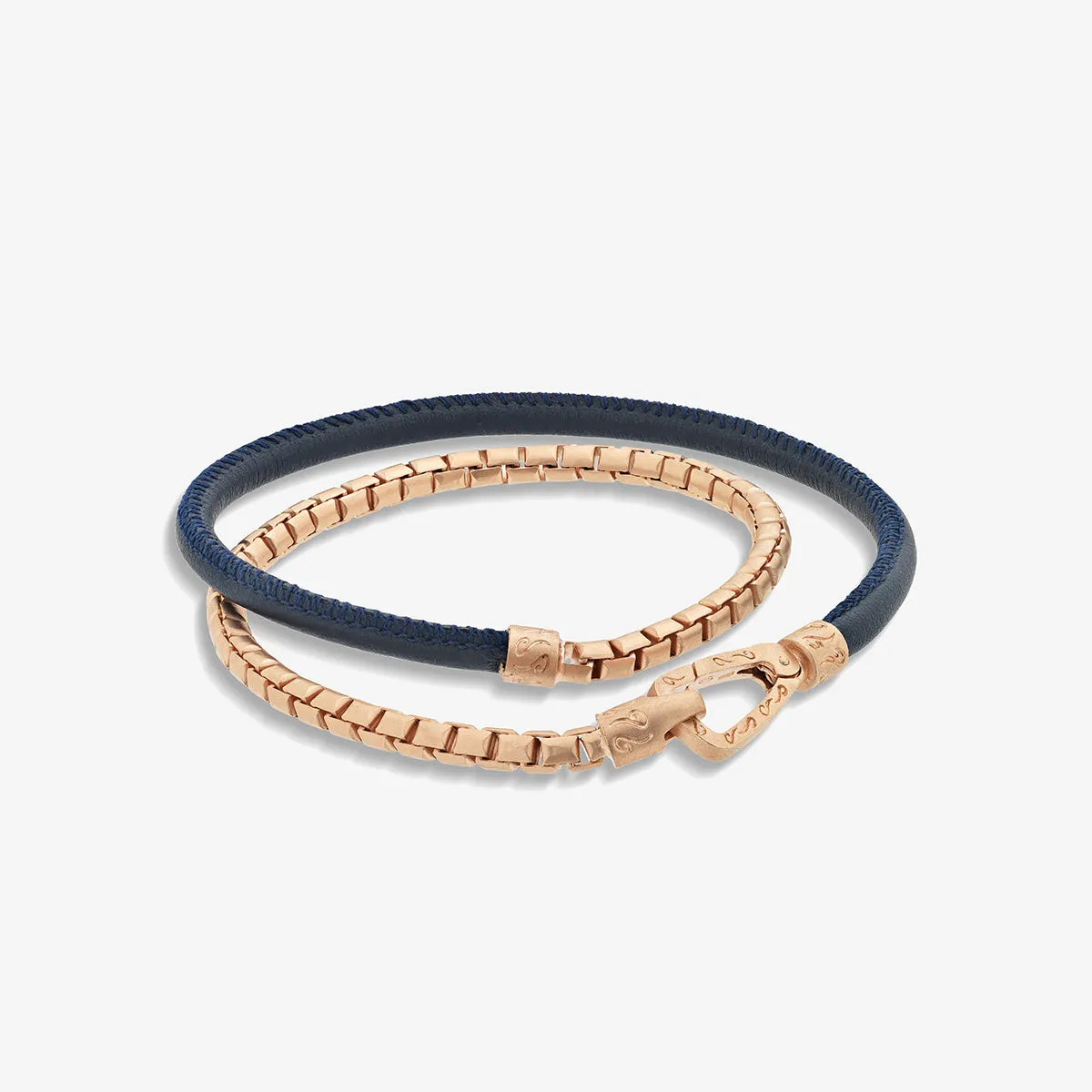 LASH Box Chain & Smooth Leather Bracelet sold by Marco Dal Maso product image thumbnail 2