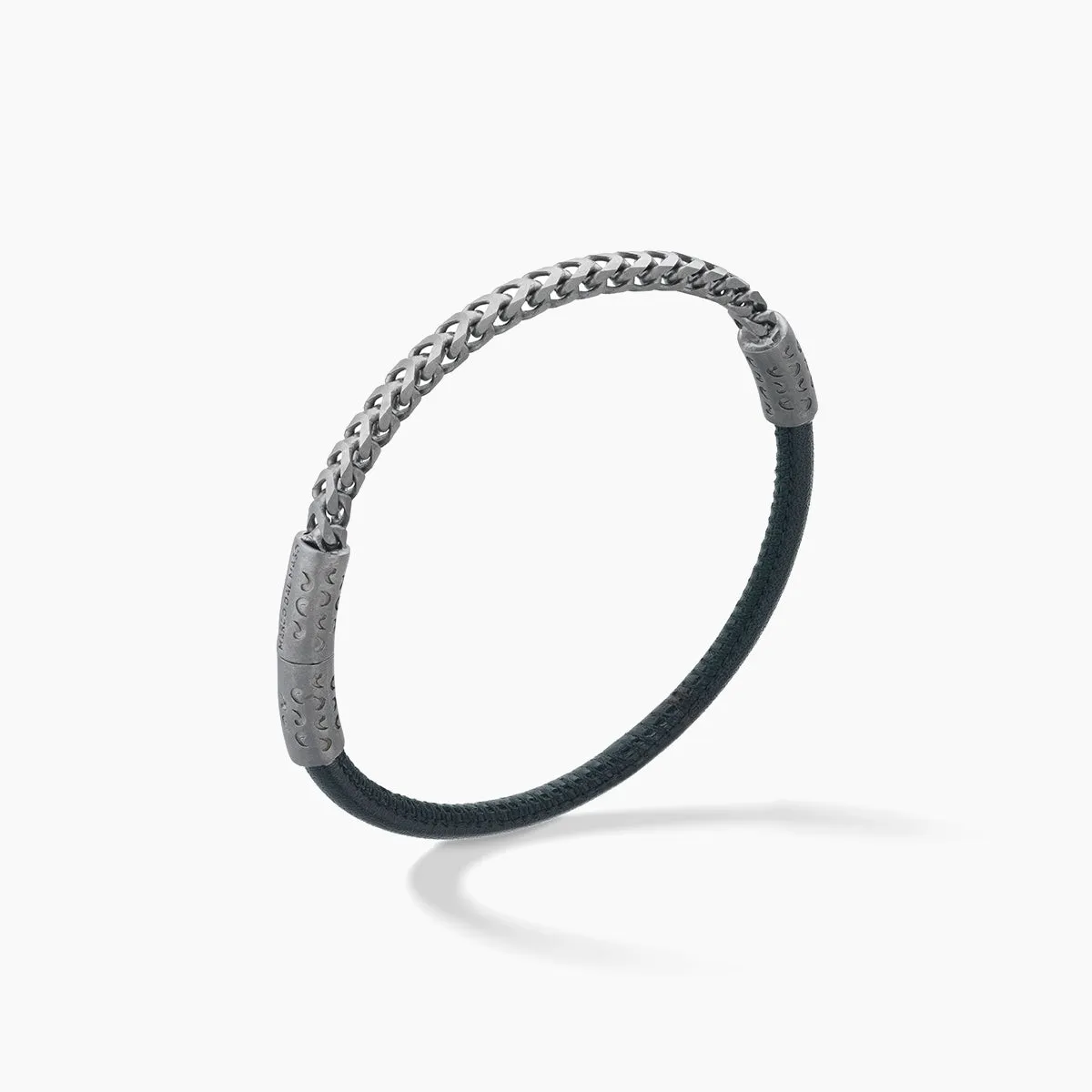 LASH Chain & Smooth Leather Bracelet sold by Marco Dal Maso