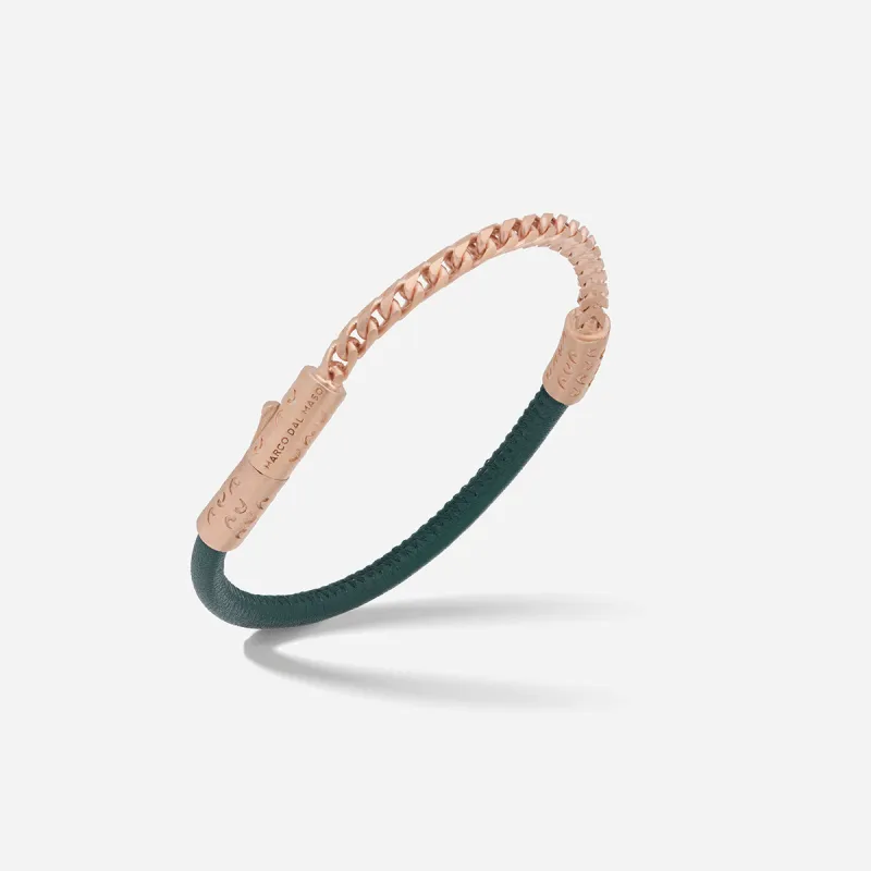LASH Chain & Smooth Leather Bracelet sold by Marco Dal Maso