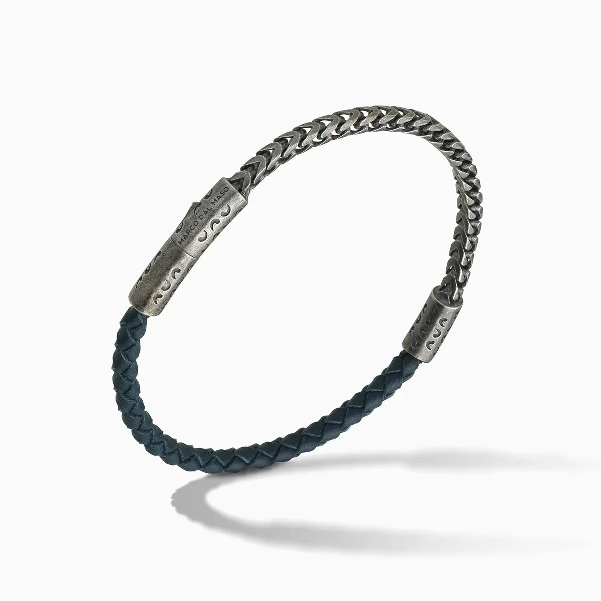 LASH Chain & Braided Leather Bracelet sold by Marco Dal Maso