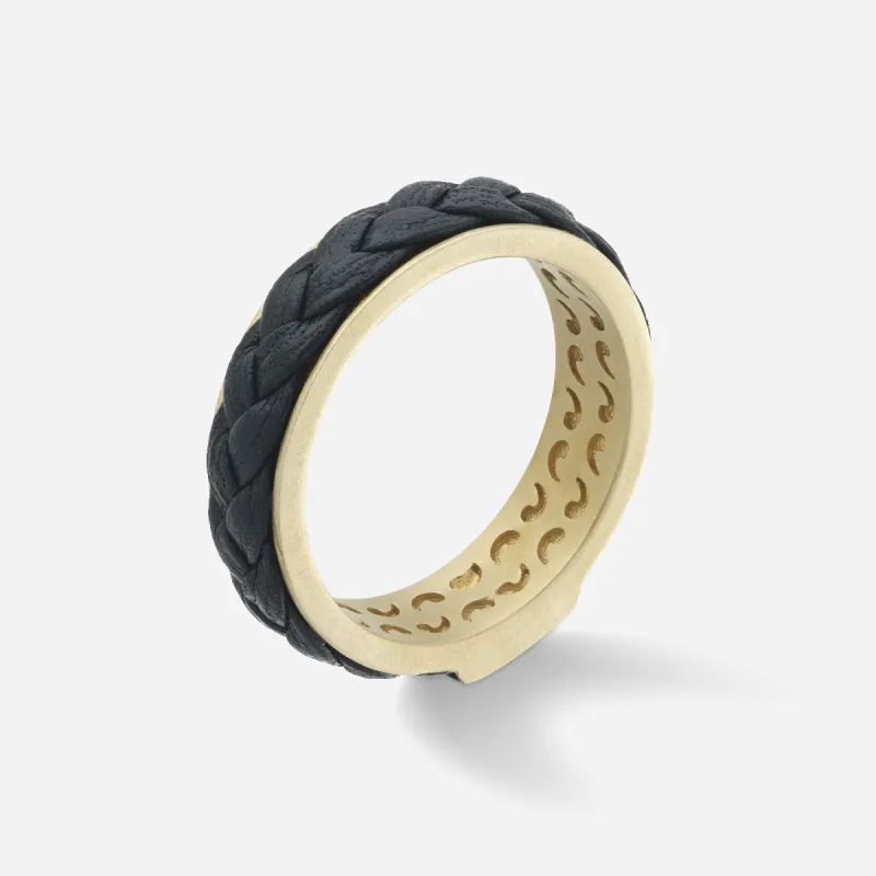 LASH Leather Braid Ring sold by Marco Dal Maso
