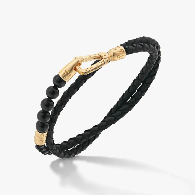 LASH 6 mm Beaded Diamond Double Bracelet sold by Marco Dal Maso