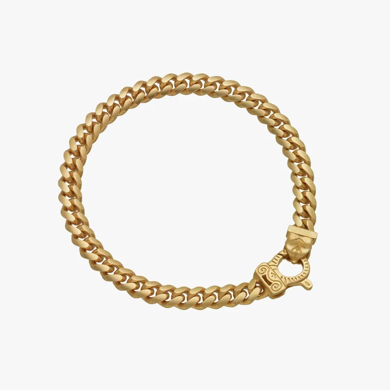 FLAMING TONGUE Cuban Link Vermeil Bracelet sold by Marco Dal Maso