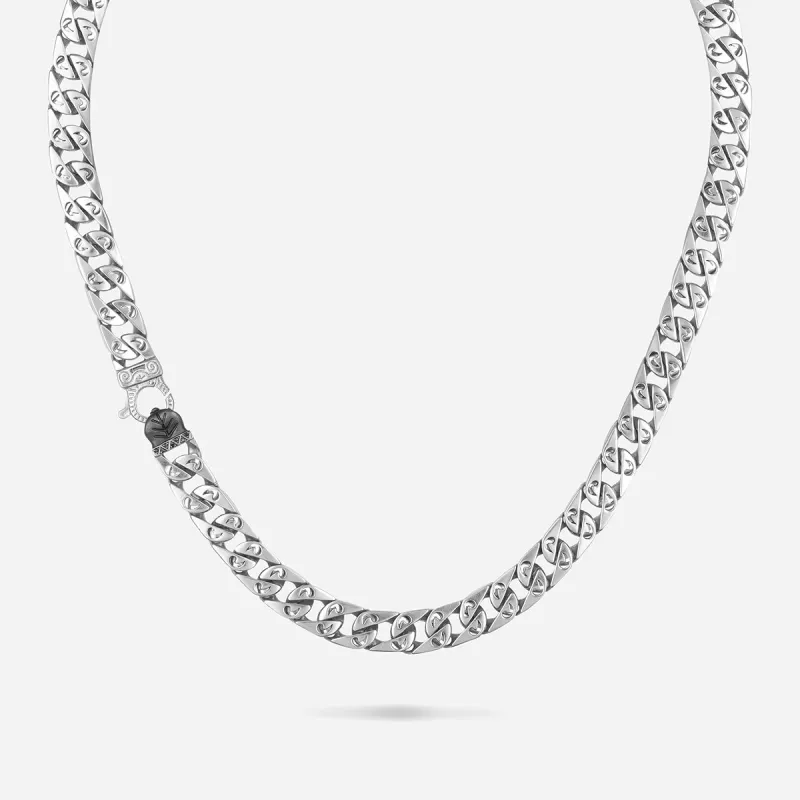 FLAMING TONGUE 9MM Necklace with Black Diamonds sold by Marco Dal Maso