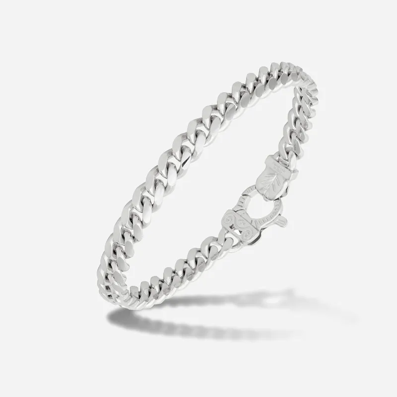 FLAMING TONGUE Polished Cuban Link Bracelet sold by Marco Dal Maso