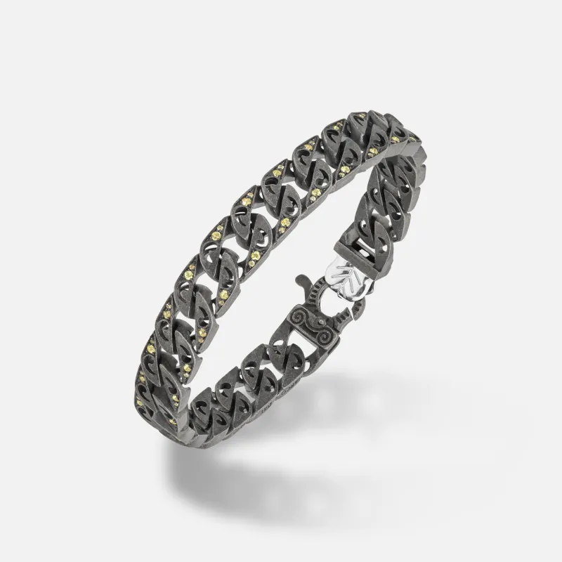 FLAMING TONGUE Molten Loop Wide Bracelet sold by Marco Dal Maso