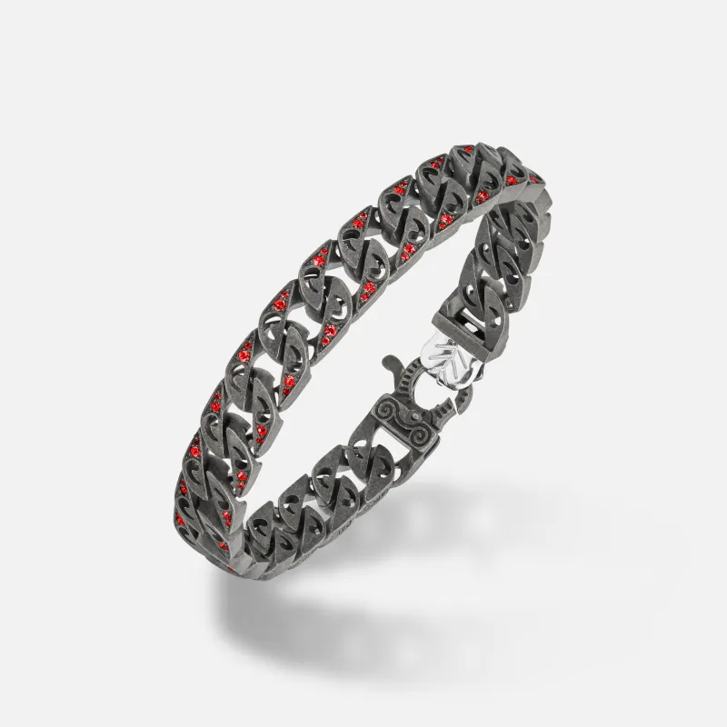 FLAMING TONGUE Molten Loop Wide Bracelet sold by Marco Dal Maso