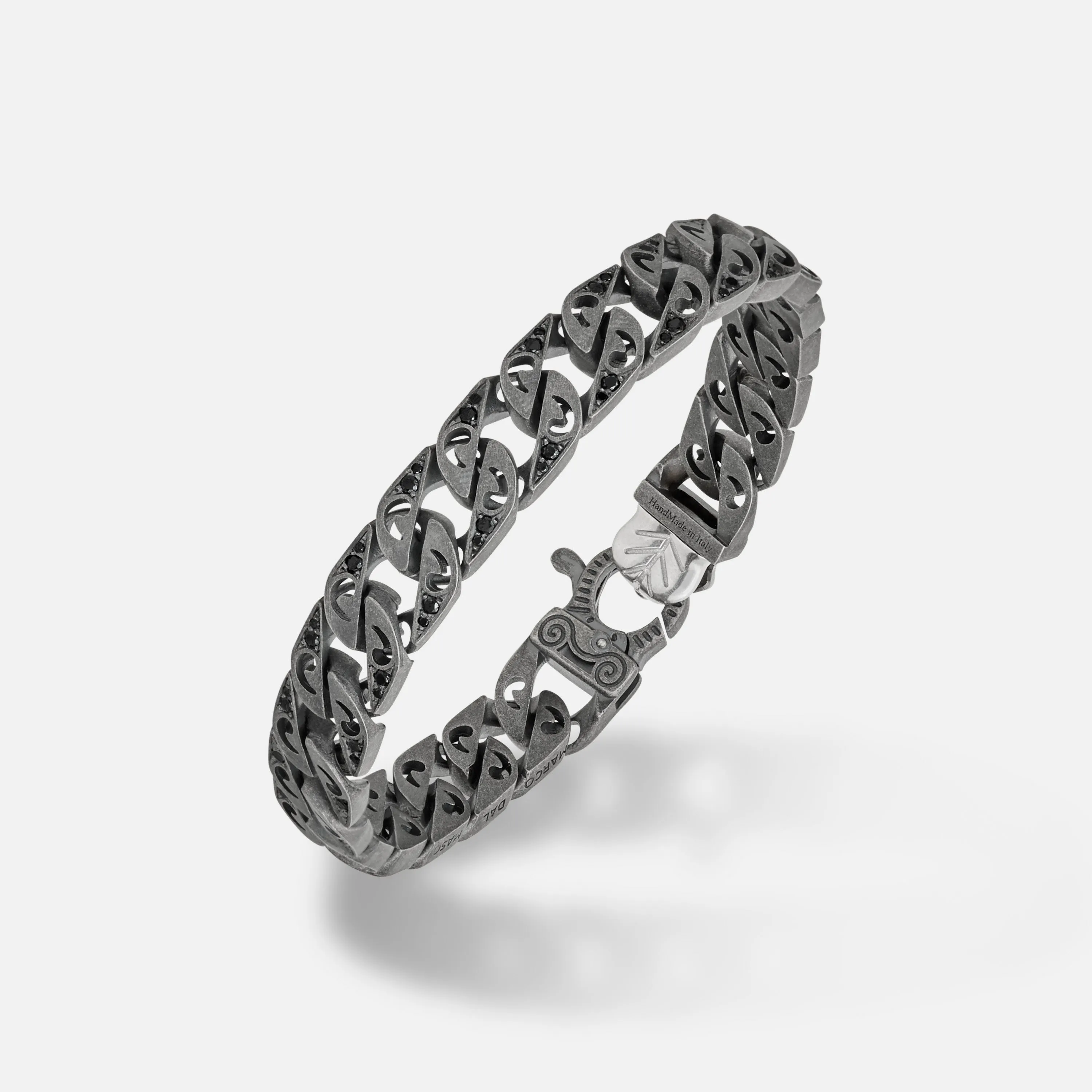 FLAMING TONGUE Molten Loop Wide Bracelet sold by Marco Dal Maso