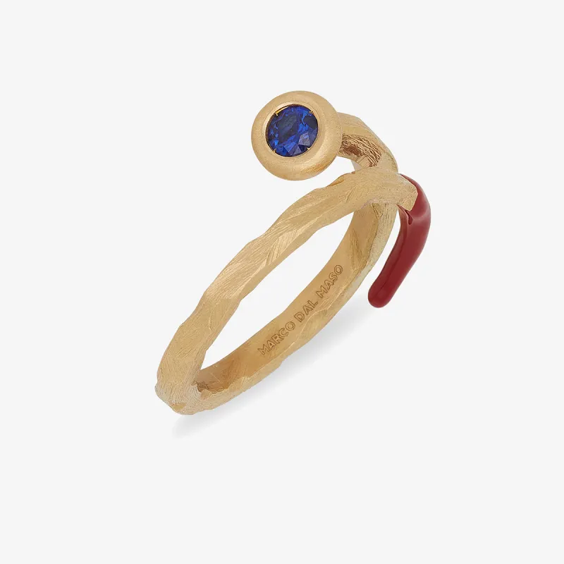 FORGED TRANSCENDENCE Gemstone Gold Ring sold by Marco Dal Maso