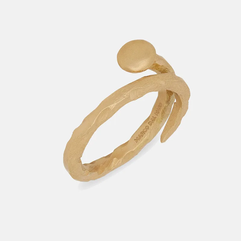 FORGED TRANSCENDENCE Gold Ring sold by Marco Dal Maso