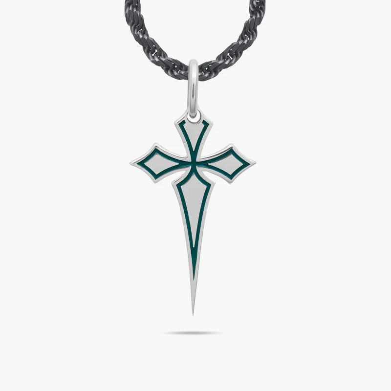 THE CROSS Oxidized Gothic Pendant sold by Marco Dal Maso