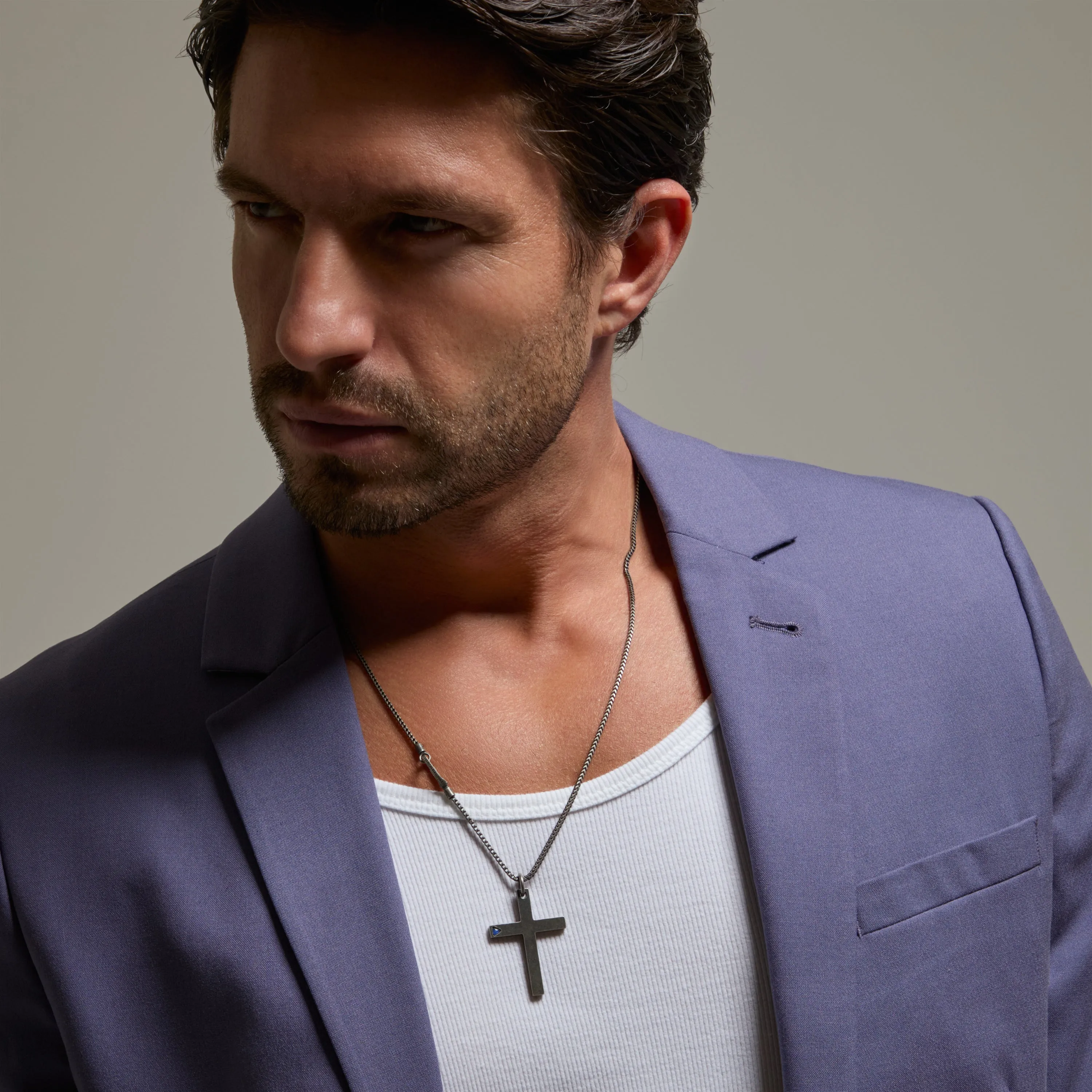 THE CROSS Latin Pendant with Stone sold by Marco Dal Maso product image thumbnail 3
